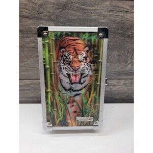 3 D Tiger Vaultz Brand Locking Pencil Box Pre-owned